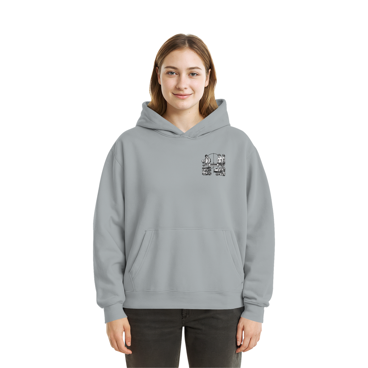 LOADiNG BASiCS - Fluffy Boxcut Hoodie