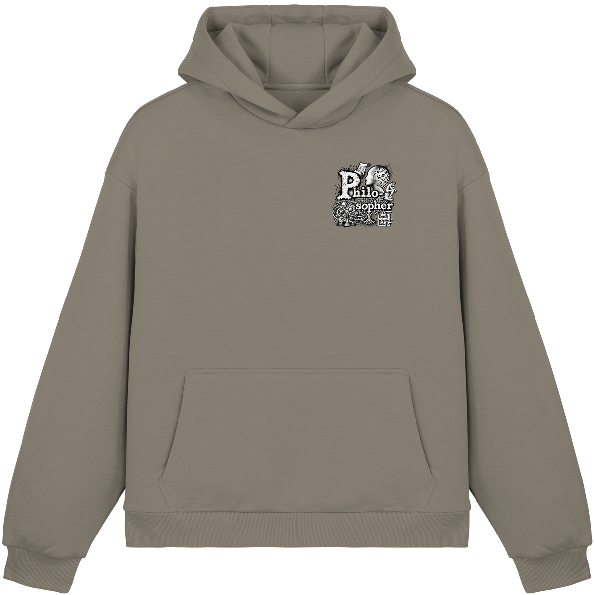 The Philosopher - Fluffy Boxcut Hoodie