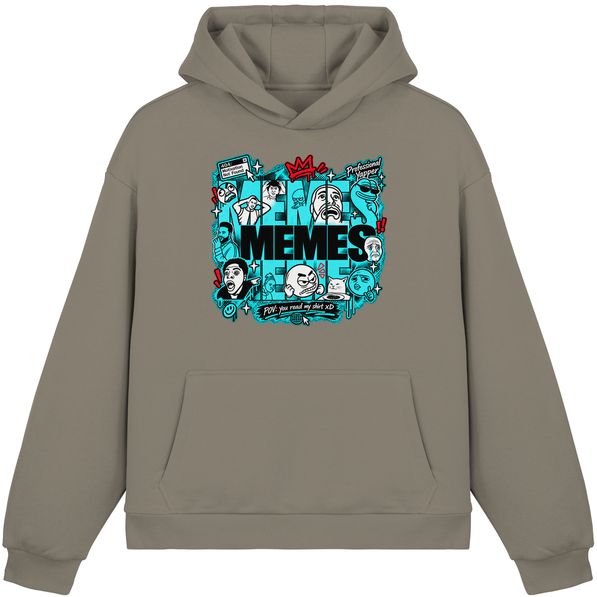 The Meme - Fluffy Boxcut Hoodie