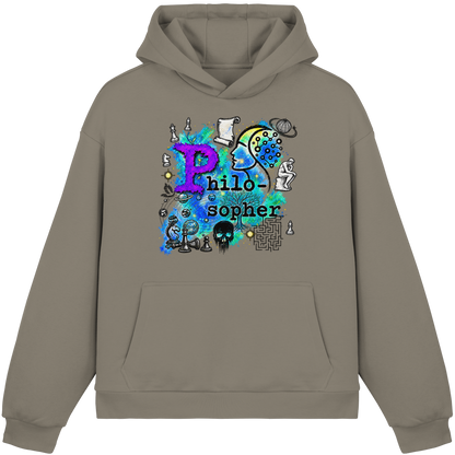 The Philosopher - Fluffy Boxcut Hoodie