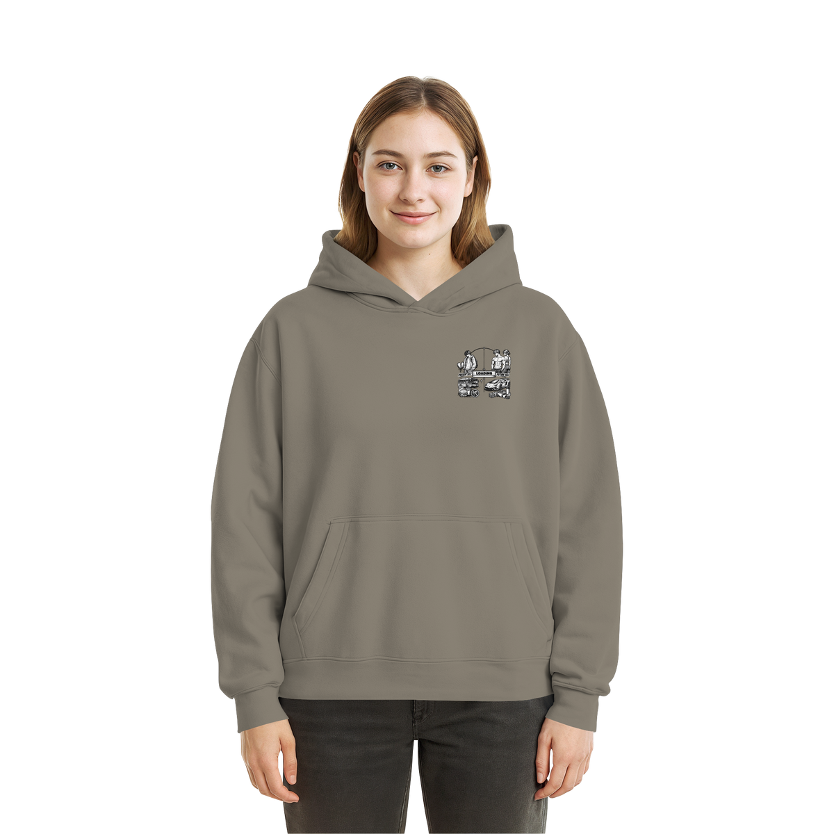 LOADiNG BASiCS - Fluffy Boxcut Hoodie
