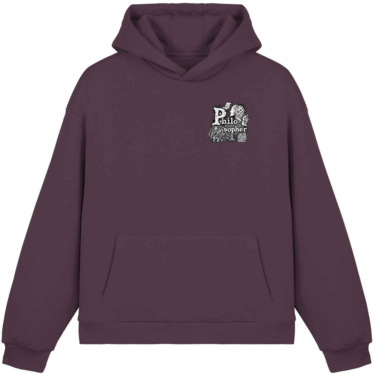 The Philosopher - Fluffy Boxcut Hoodie