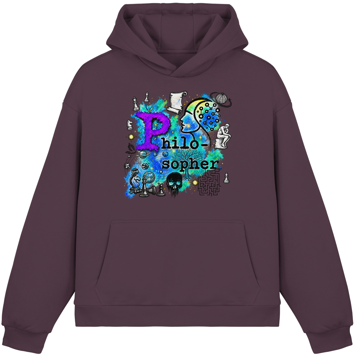 The Philosopher - Fluffy Boxcut Hoodie