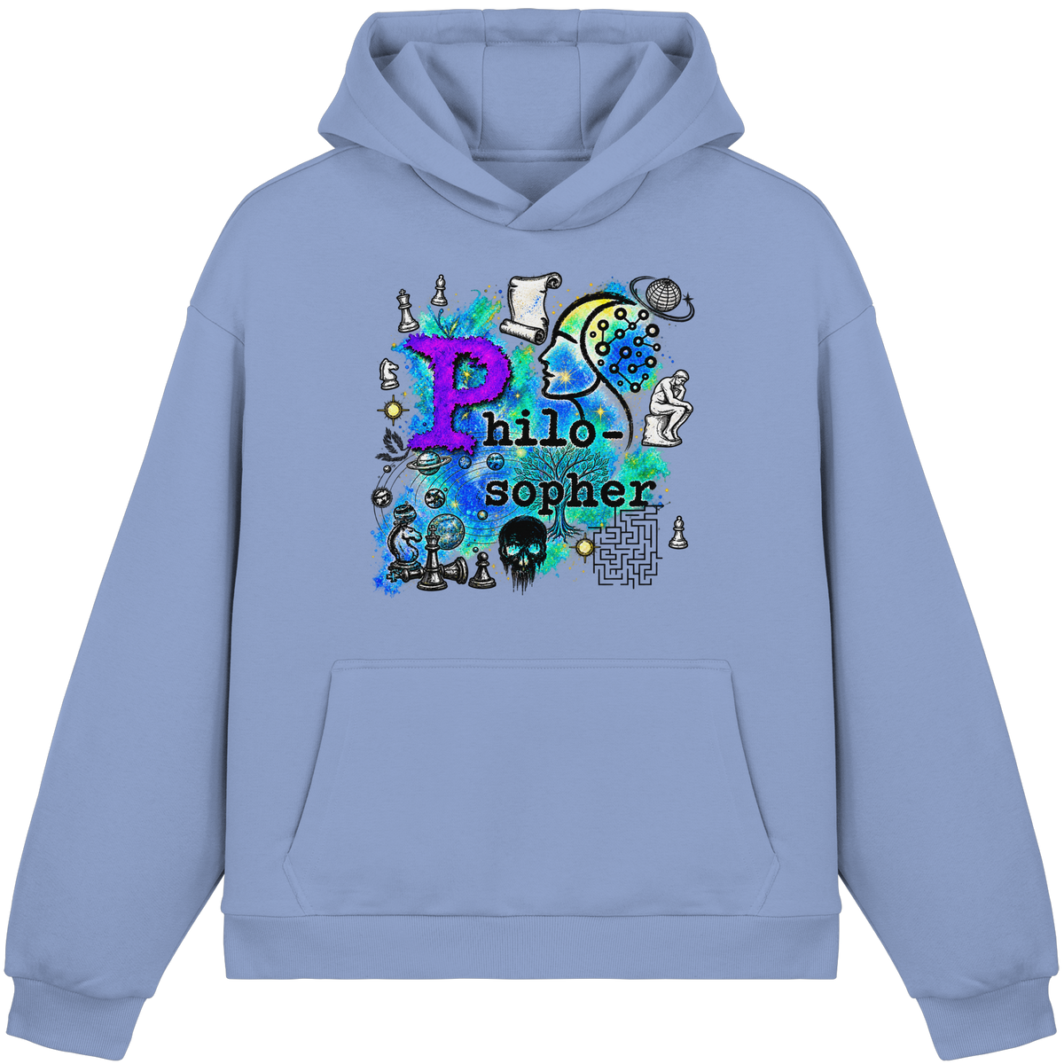 The Philosopher - Fluffy Boxcut Hoodie