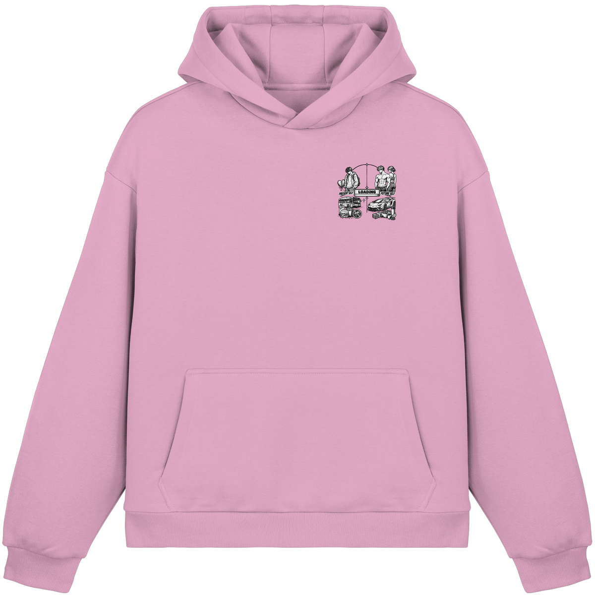 LOADiNG BASiCS - Fluffy Boxcut Hoodie