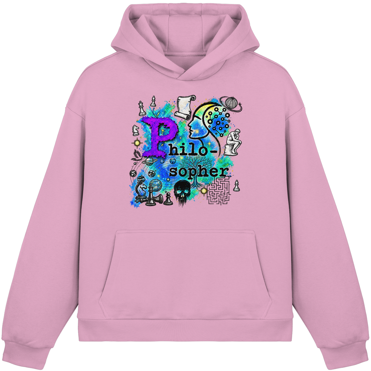 The Philosopher - Fluffy Boxcut Hoodie