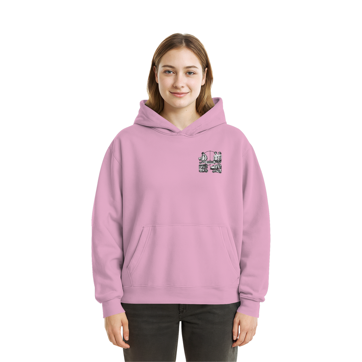 LOADiNG BASiCS - Fluffy Boxcut Hoodie