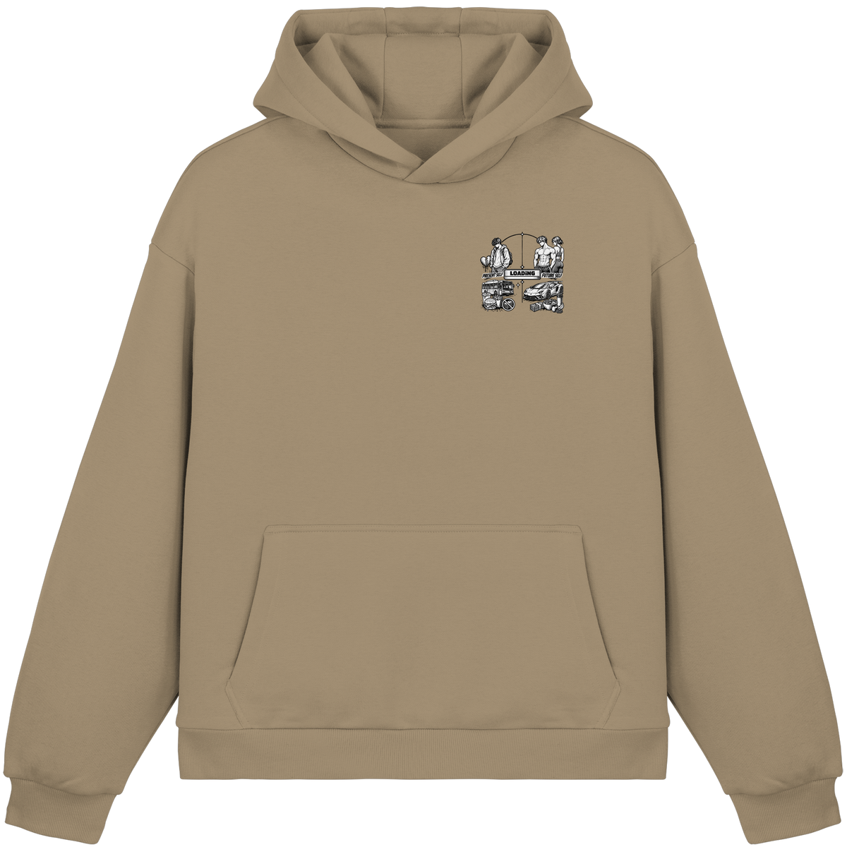 LOADiNG BASiCS - Fluffy Boxcut Hoodie