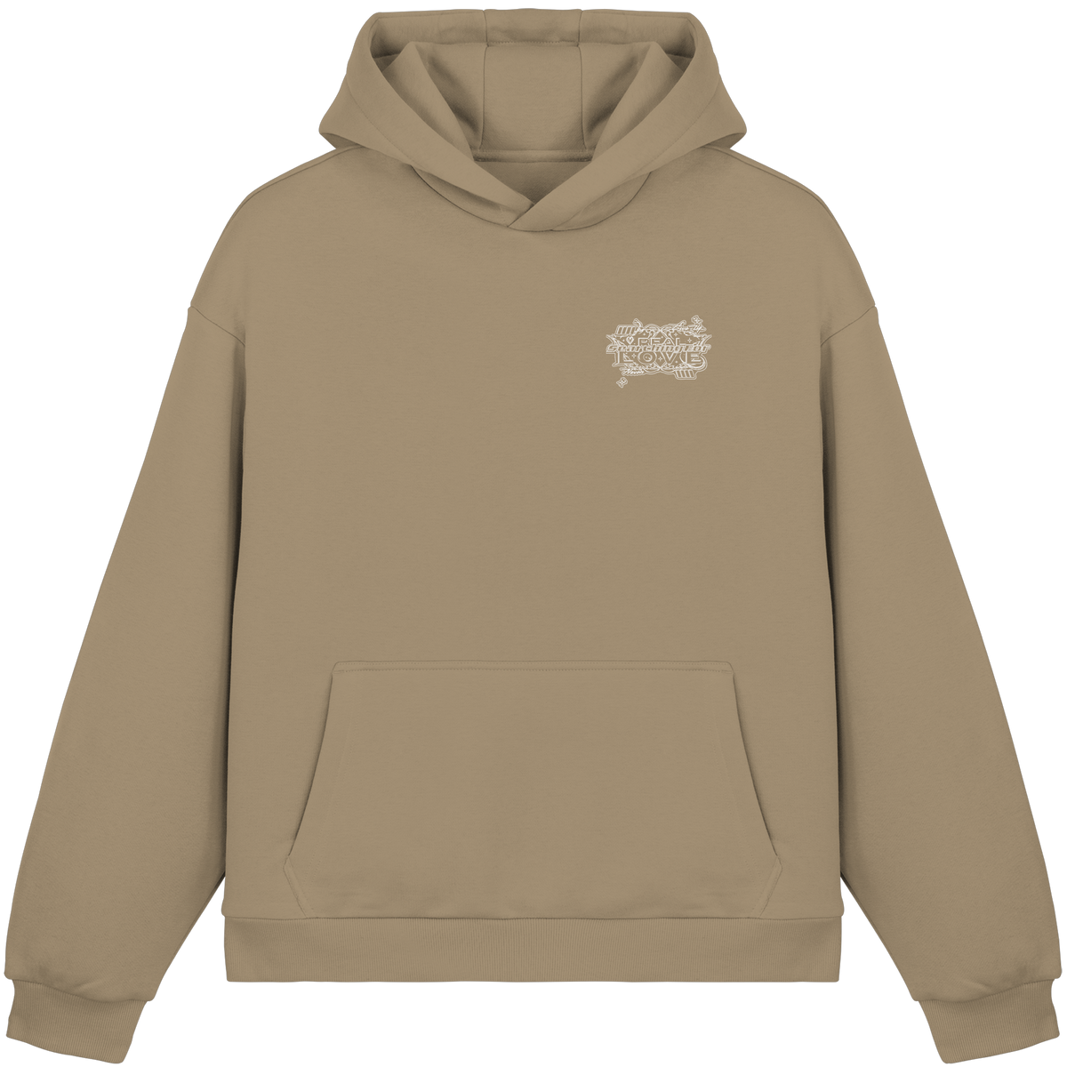 The REAL LOVE BASiCS - Fluffy Boxcut Hoodie