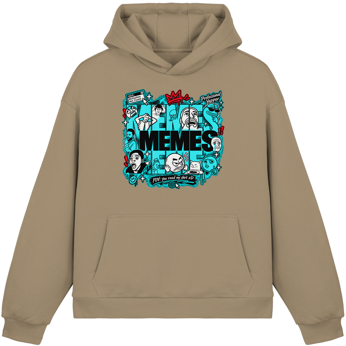 The Meme - Fluffy Boxcut Hoodie
