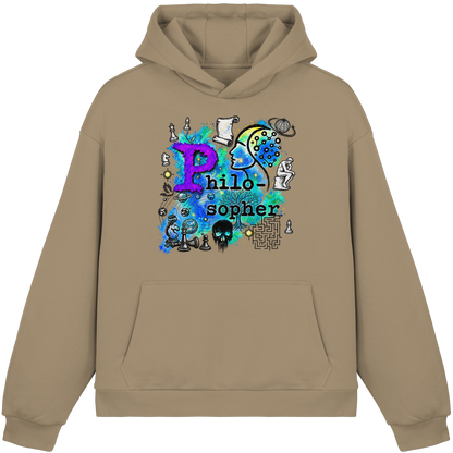 The Philosopher - Fluffy Boxcut Hoodie