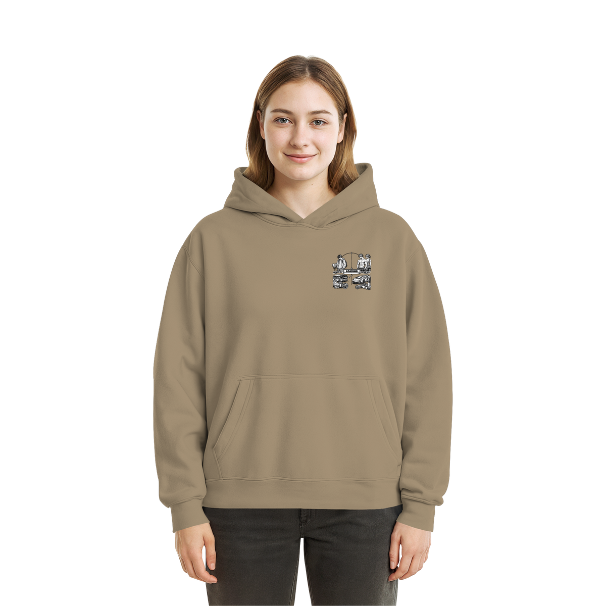 LOADiNG BASiCS - Fluffy Boxcut Hoodie