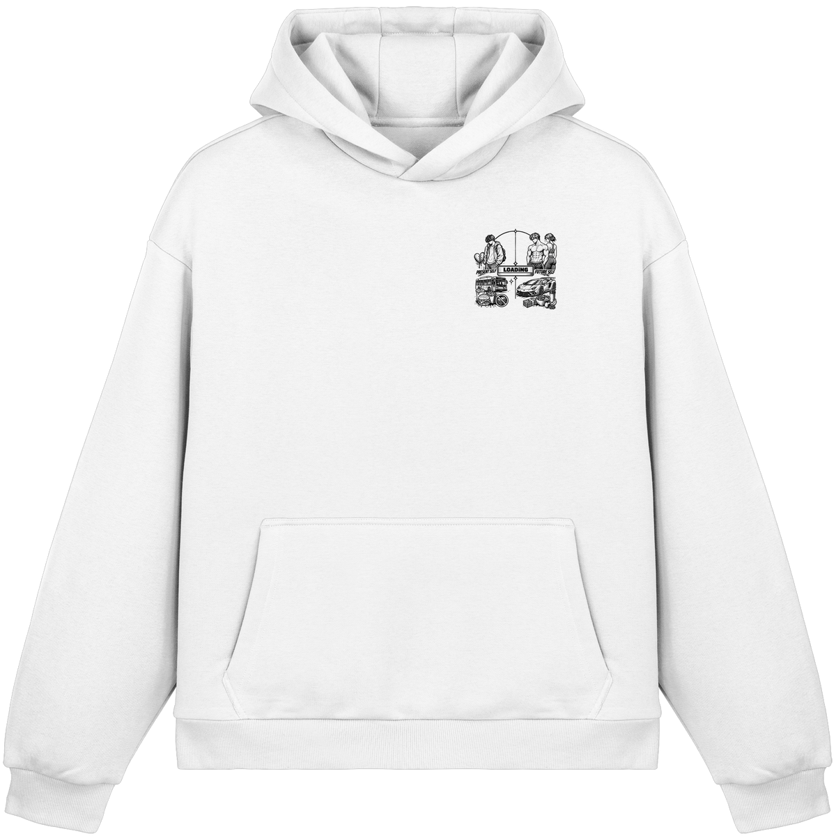 LOADiNG BASiCS - Fluffy Boxcut Hoodie