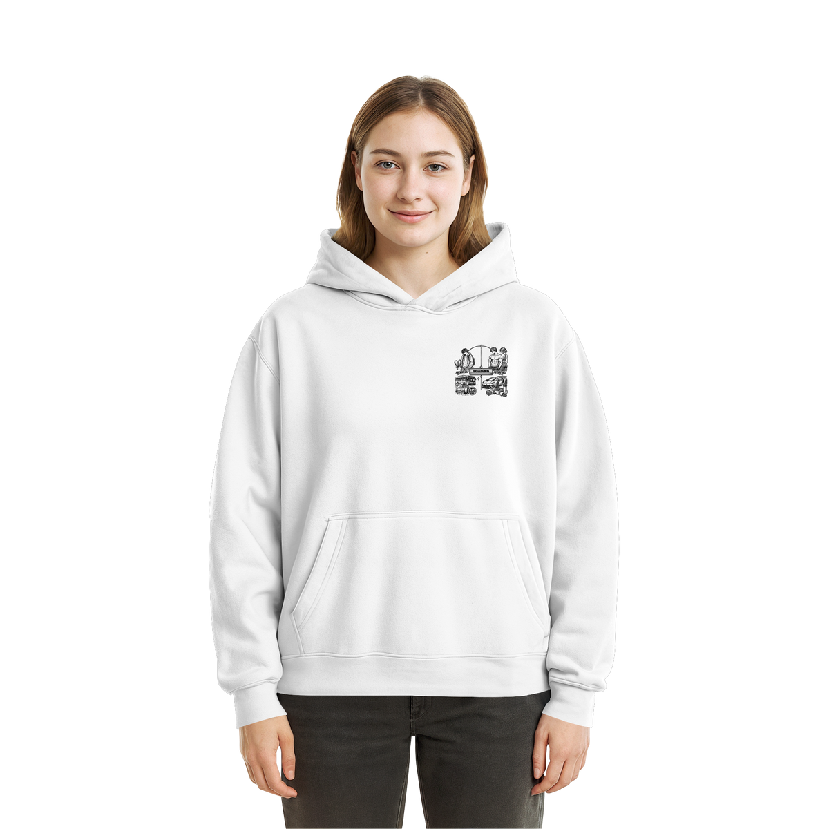 LOADiNG BASiCS - Fluffy Boxcut Hoodie