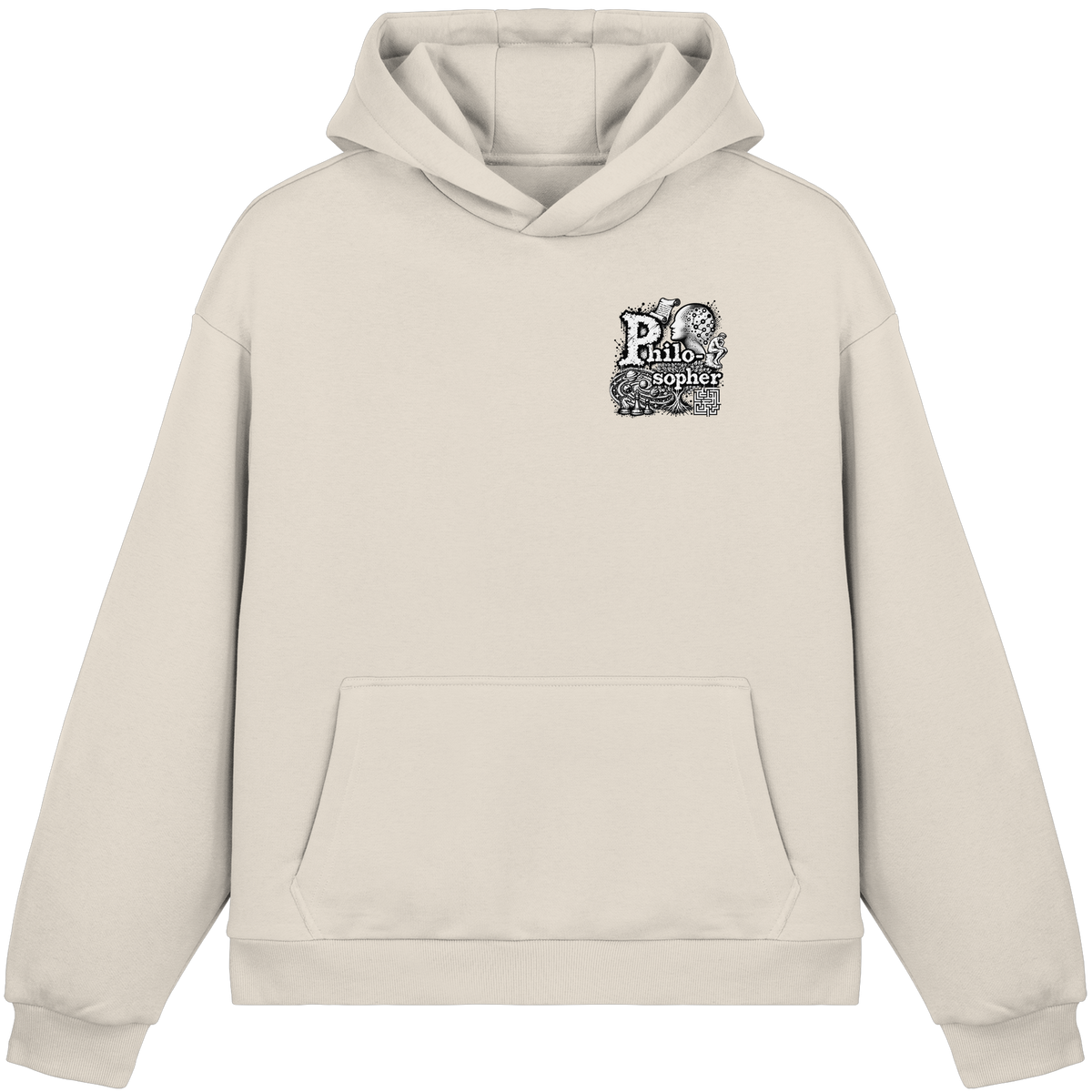 The Philosopher - Fluffy Boxcut Hoodie