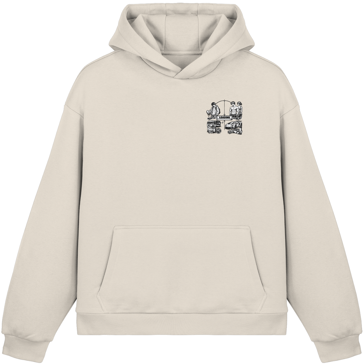LOADiNG BASiCS - Fluffy Boxcut Hoodie