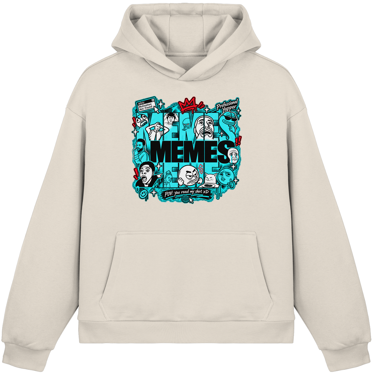 The Meme - Fluffy Boxcut Hoodie