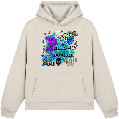 The Philosopher - Fluffy Boxcut Hoodie