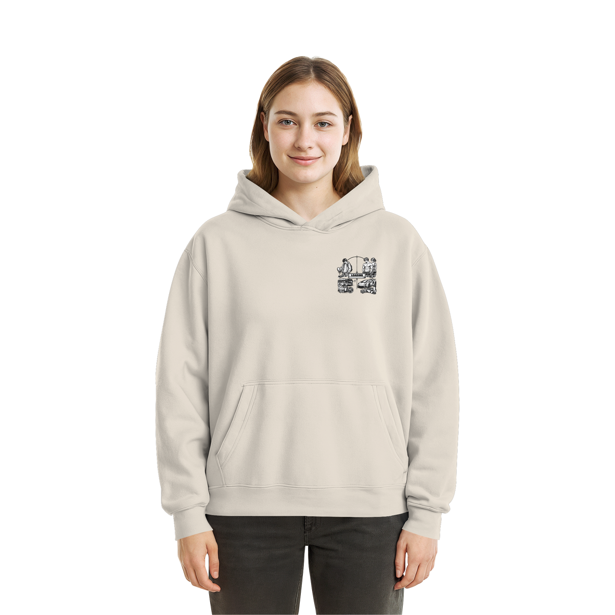 LOADiNG BASiCS - Fluffy Boxcut Hoodie