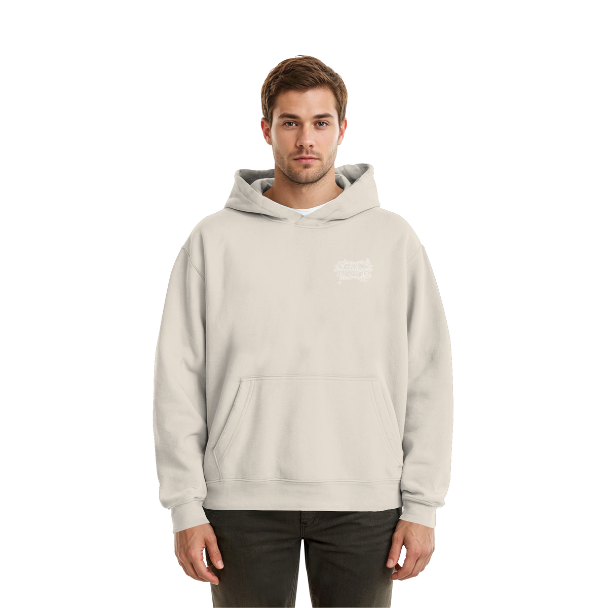 The REAL LOVE BASiCS - Fluffy Boxcut Hoodie