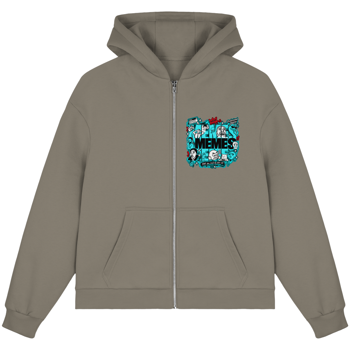 The Meme - Fluffy Boxcut Zipper