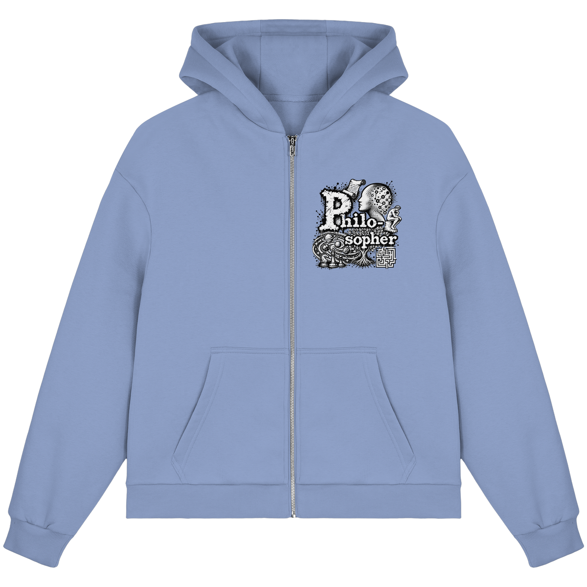 The Philosopher - Fluffy Boxcut Zipper
