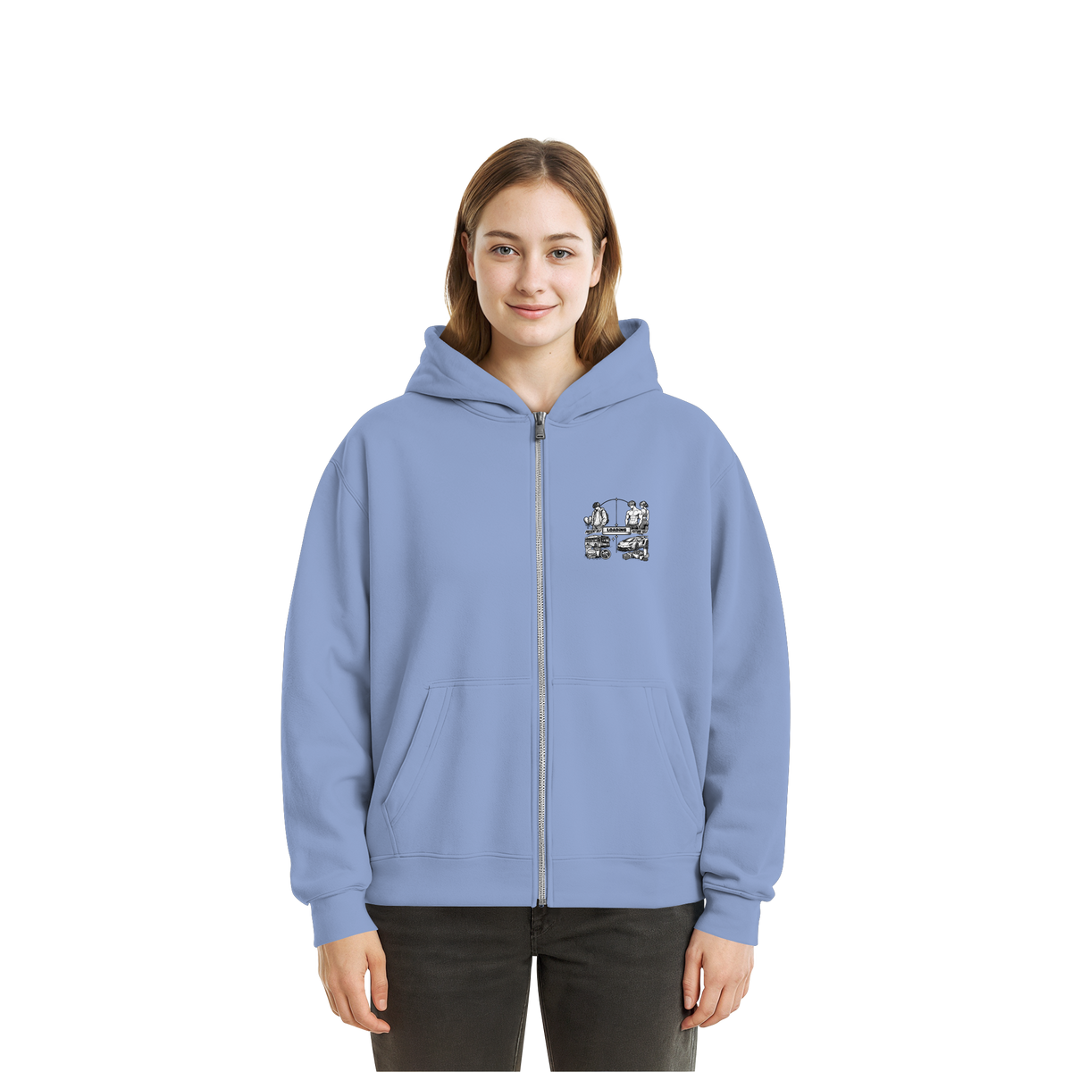 LOADiNG BASiCS - Fluffy Boxcut Zipper