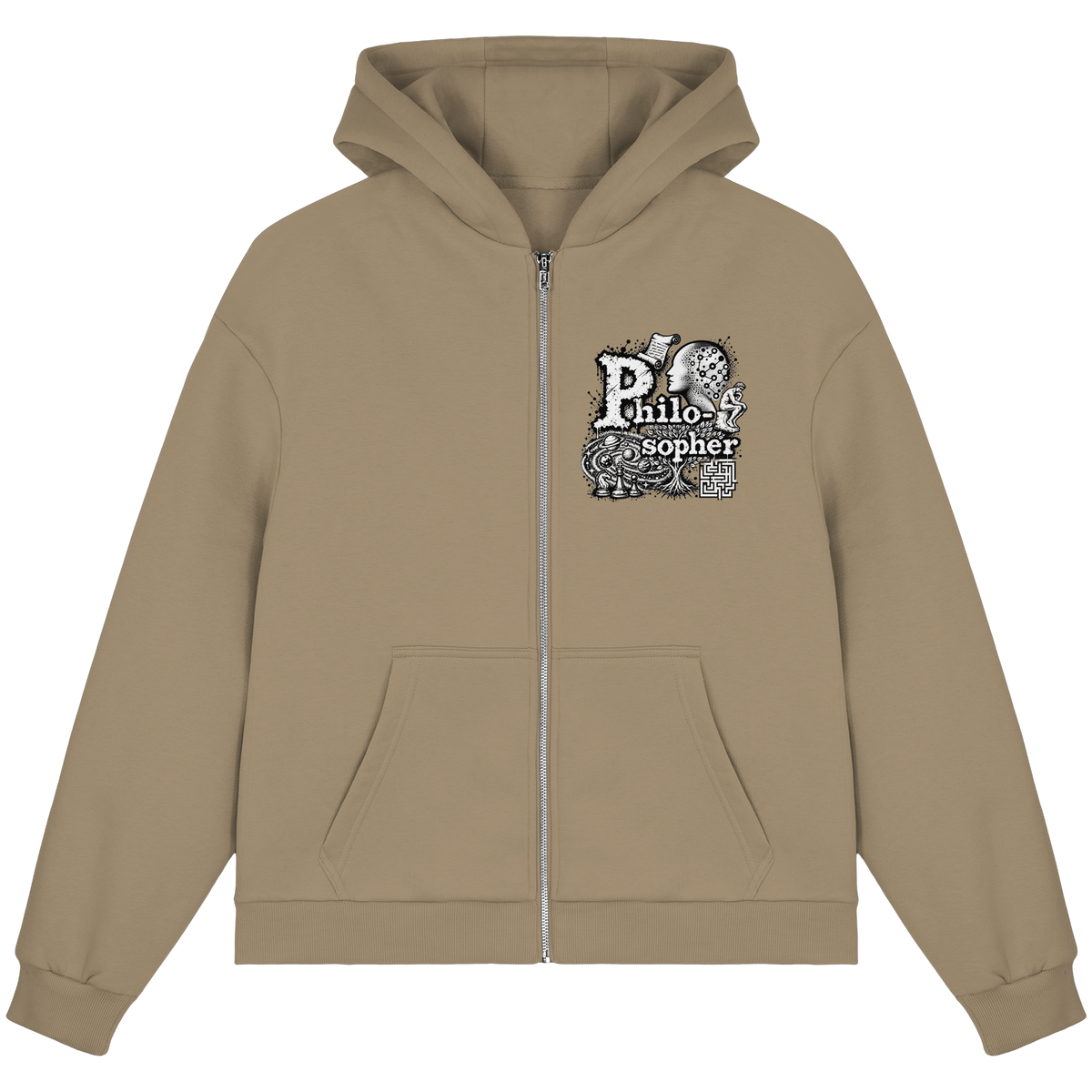 The Philosopher - Fluffy Boxcut Zipper