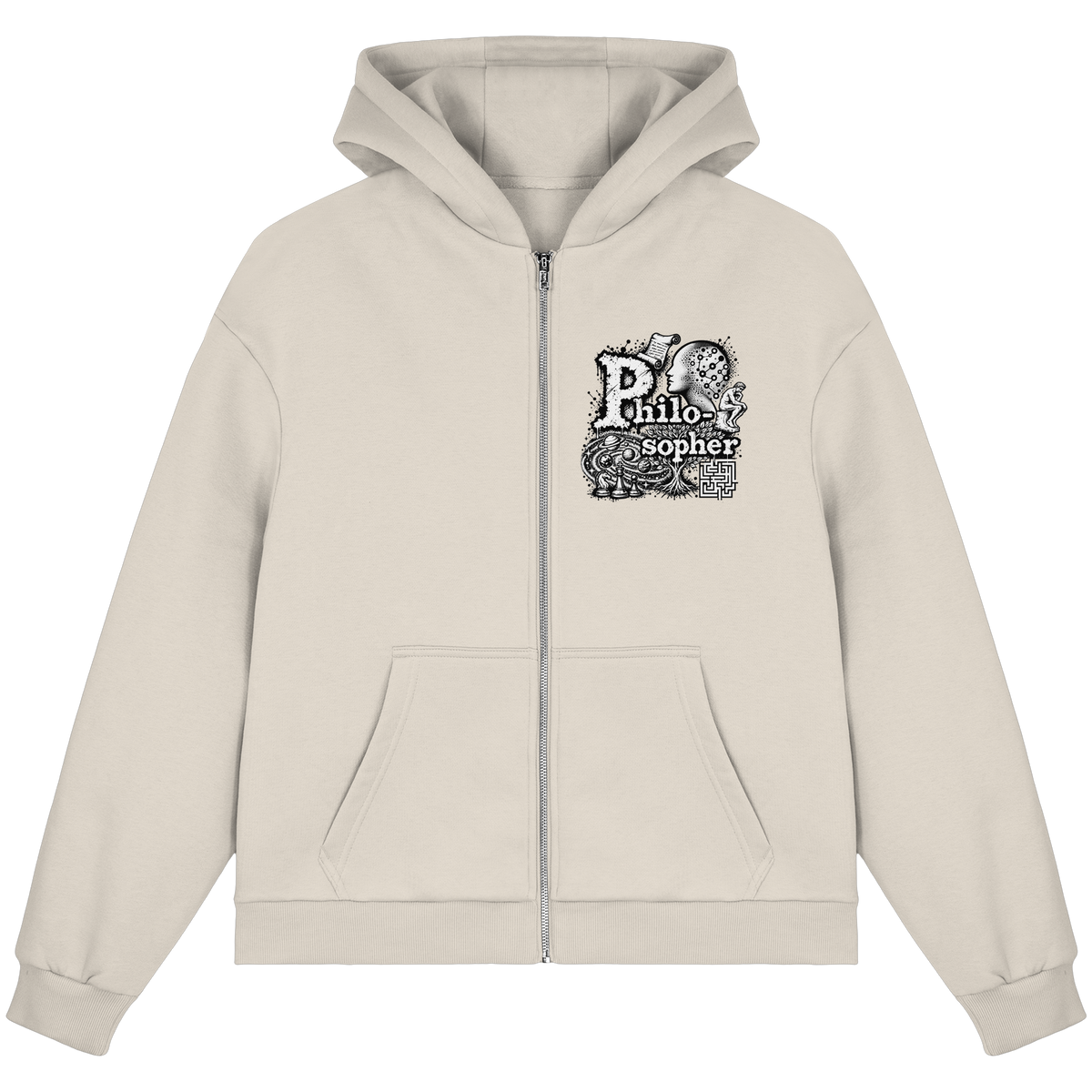 The Philosopher - Fluffy Boxcut Zipper