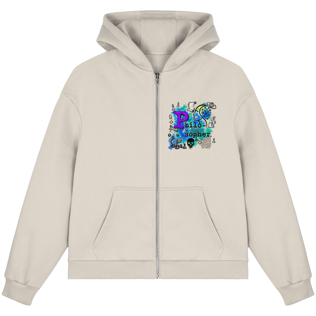 The Philosopher - Fluffy Boxcut Zipper