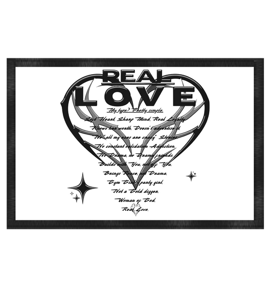 The REAL LOVE BASiCS - Fußmatte 60x40cm