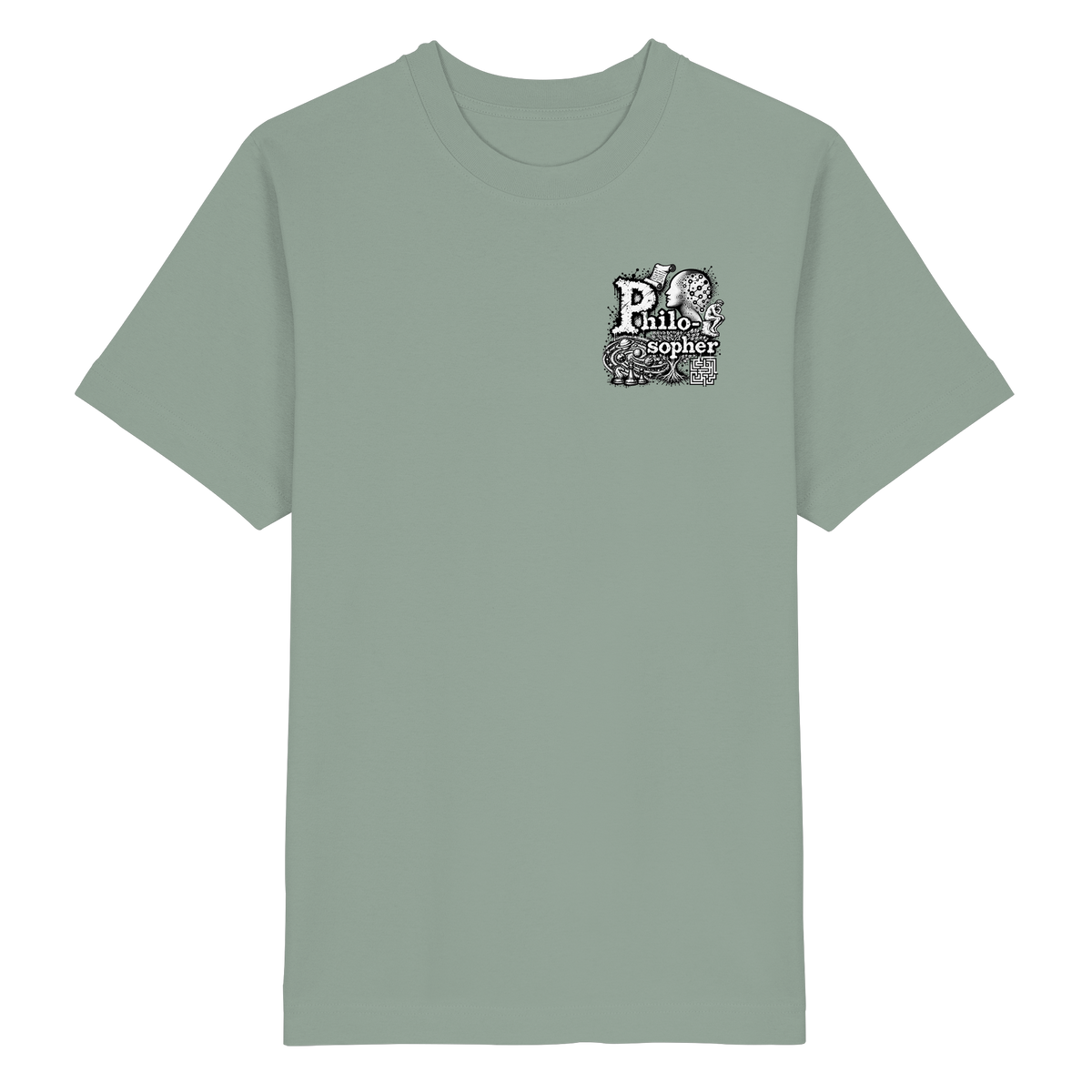 The Philosopher - Heavy Oversized Organic Shirt