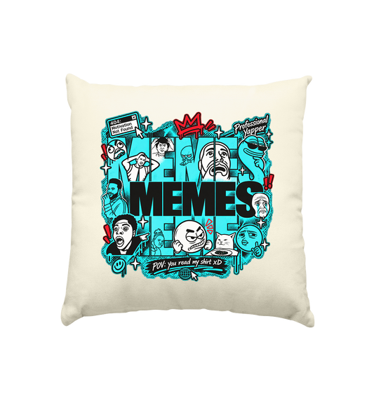The Meme - Kissen natur 40x40cm