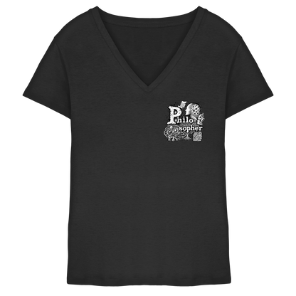 The Philosopher - Ladies V-Neck Shirt