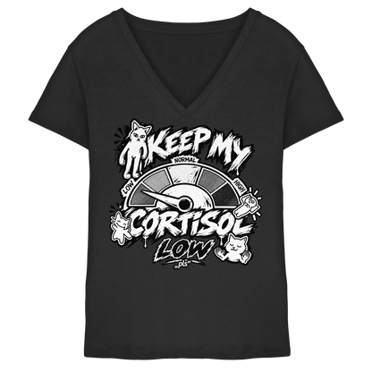 low CORTiSOL - Ladies V-Neck Shirt