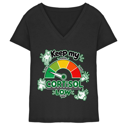 low CORTiSOL - Ladies V-Neck Shirt