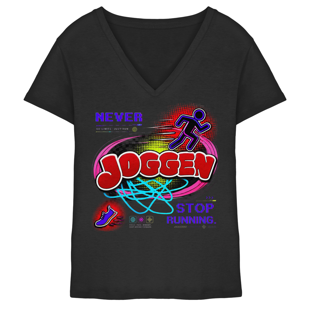 The JoGGer - Ladies V-Neck Shirt
