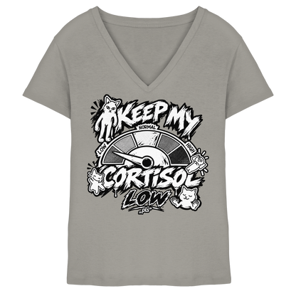low CORTiSOL - Ladies V-Neck Shirt