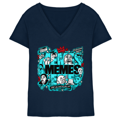 The Meme - Ladies V-Neck Shirt