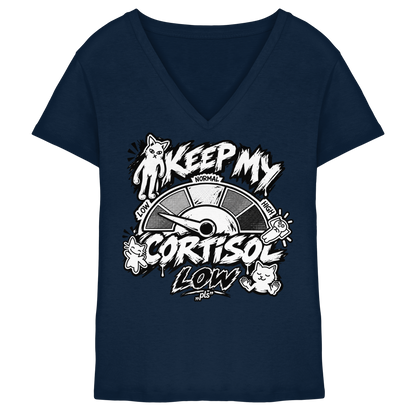 low CORTiSOL - Ladies V-Neck Shirt