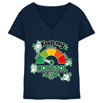 low CORTiSOL - Ladies V-Neck Shirt