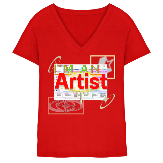 The Artist - Ladies V-Neck Shirt
