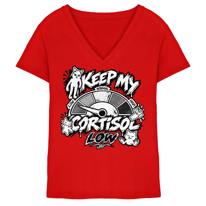 low CORTiSOL - Ladies V-Neck Shirt