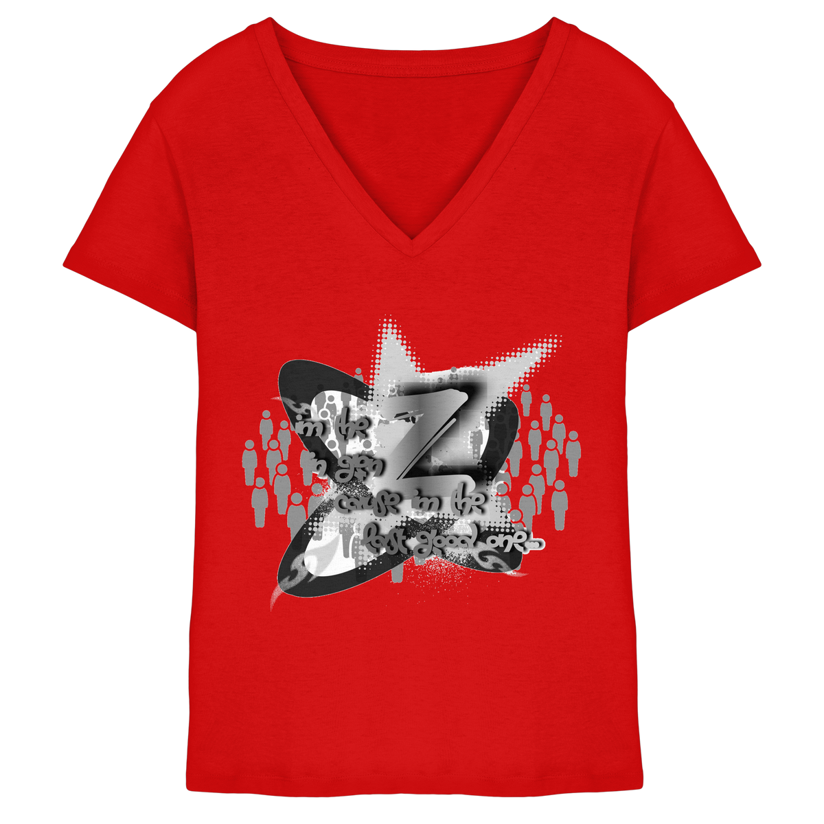 The Rebellion Z BASiC - Ladies V-Neck Shirt