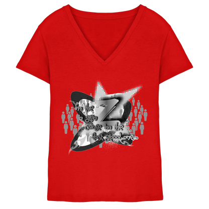 The Rebellion Z BASiC - Ladies V-Neck Shirt