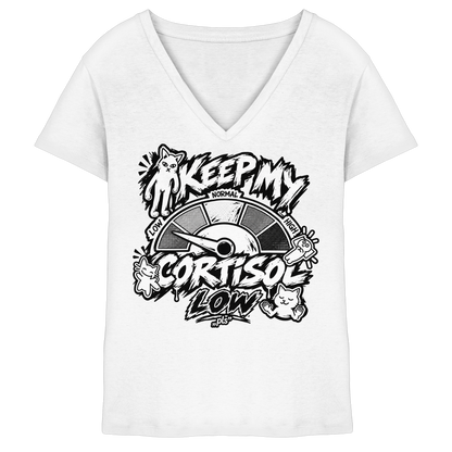 low CORTiSOL - Ladies V-Neck Shirt