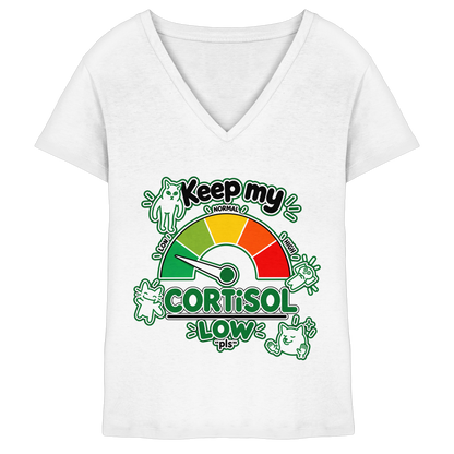 low CORTiSOL - Ladies V-Neck Shirt