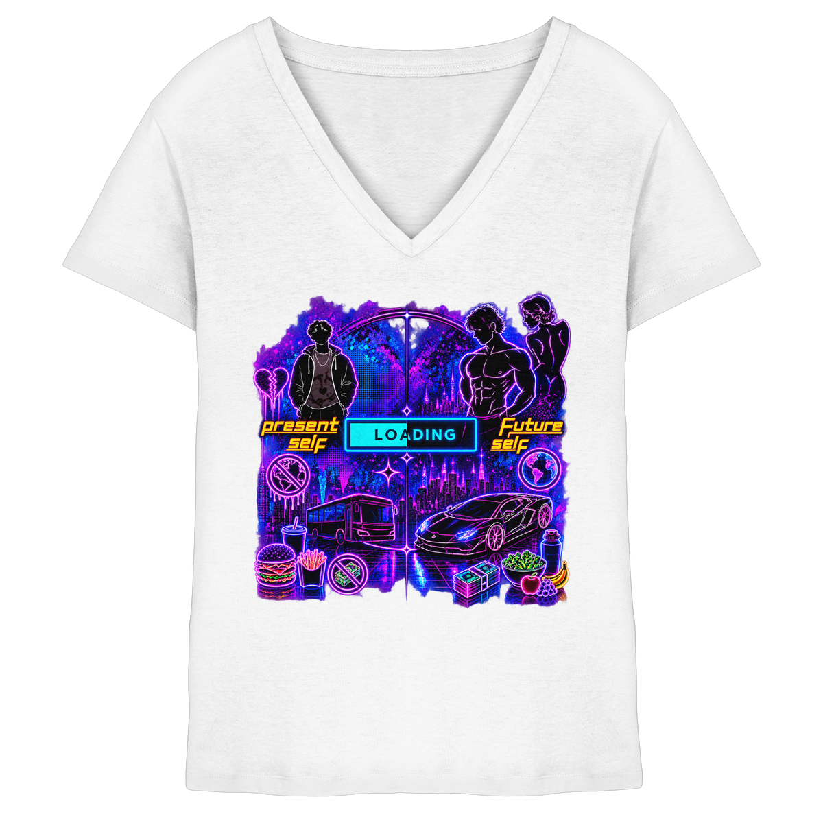 LOADiNG - Ladies V-Neck Shirt