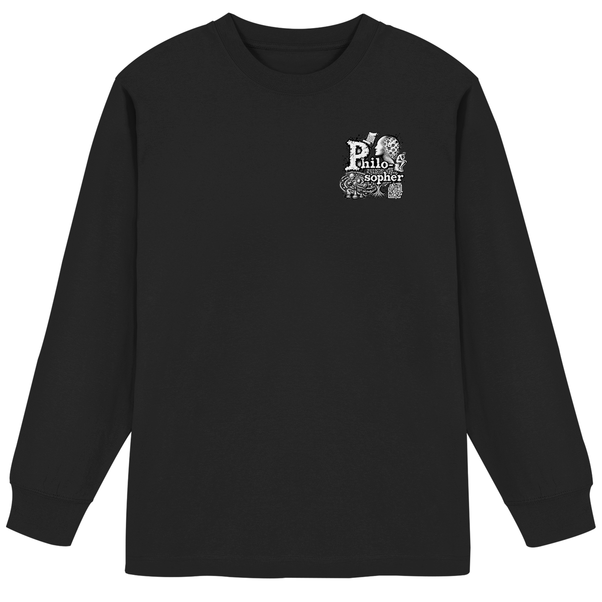 The Philosopher - Organic Heavy Oversized Longsleeve T-Shirt