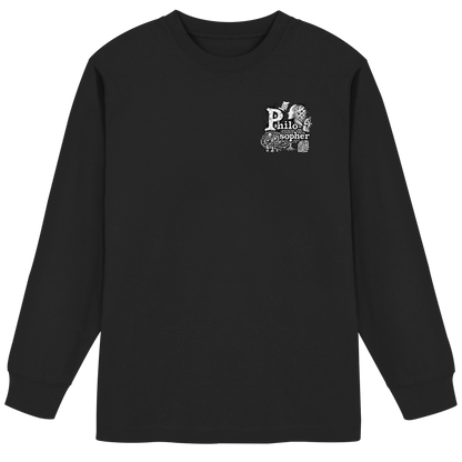 The Philosopher - Organic Heavy Oversized Longsleeve T-Shirt